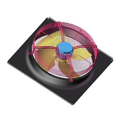 Quạt hướng trục công nghiệp 380v 800w Quạt hướng trục 3 pha 900mm cho dây chuyền lạnh đông lạnh